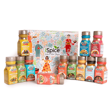 iSpice | 12 Pack of Ethnic Seasoning | Global Relations | Mixed Spice & Seasoning Gift Set | Halal | Kosher