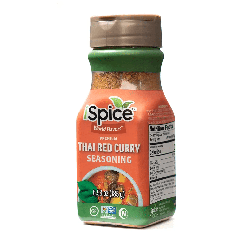 iSpice | Thai Red Curry Seasoning | 6.53 oz | Mixed Spice & Seasoning | Halal | Kosher | Non GMO - iSpice You