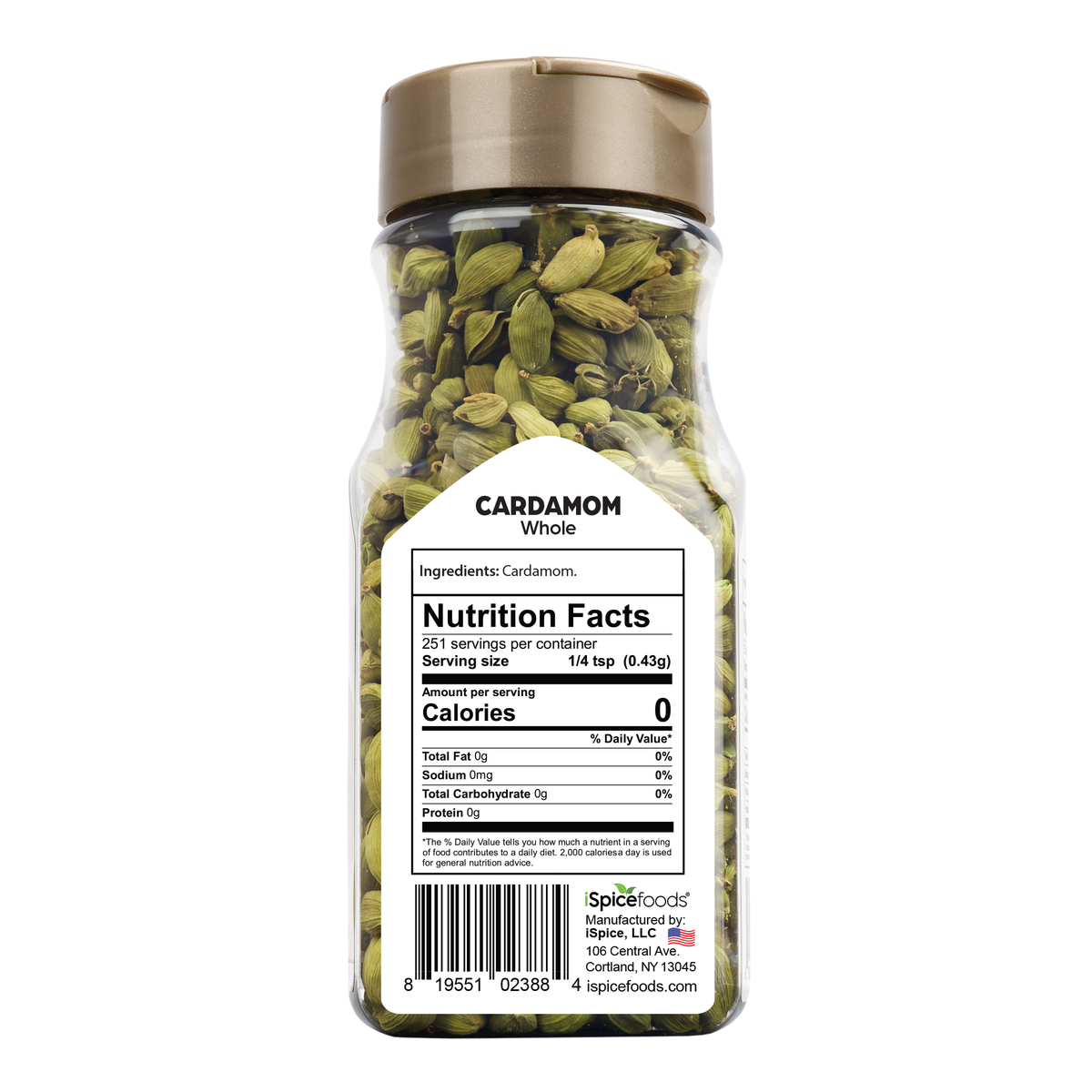 iSpice | Cardamom Seed Whole | 3.9 oz | Gourmet Spice | Kosher | Authentic Flavors - iSpice You