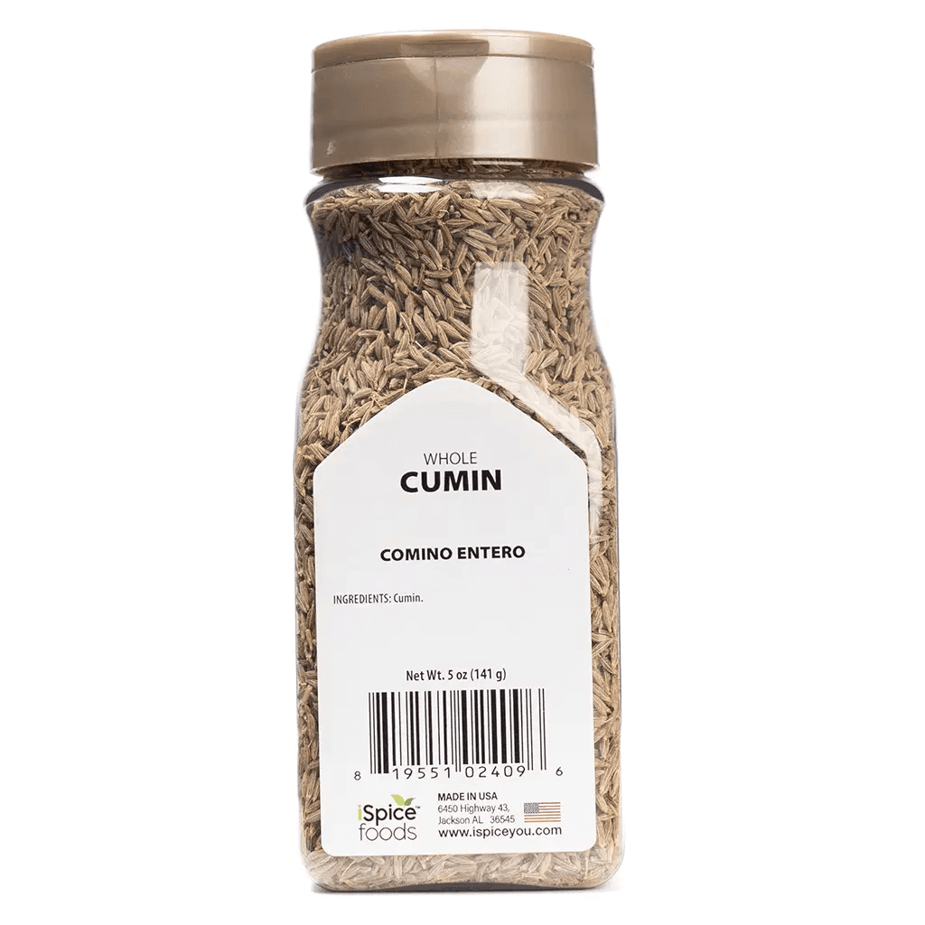 iSpice | Cumin Seed Whole | 5 oz | Gourmet Spice | Kosher | Kitchen Essential - iSpice You