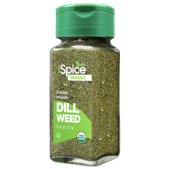 iSpice | Organic Dill Weed | 0.6 oz | Premium Spices | Kosher | USDA Organic Certified