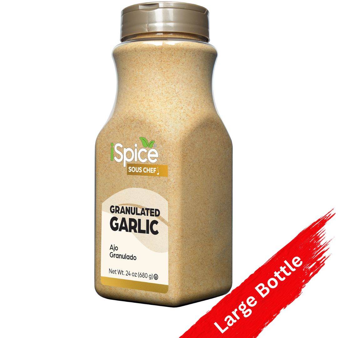 iSpice | Garlic Granulated | 24 oz | Food Service Size | Kosher | Rich Aroma - iSpice You