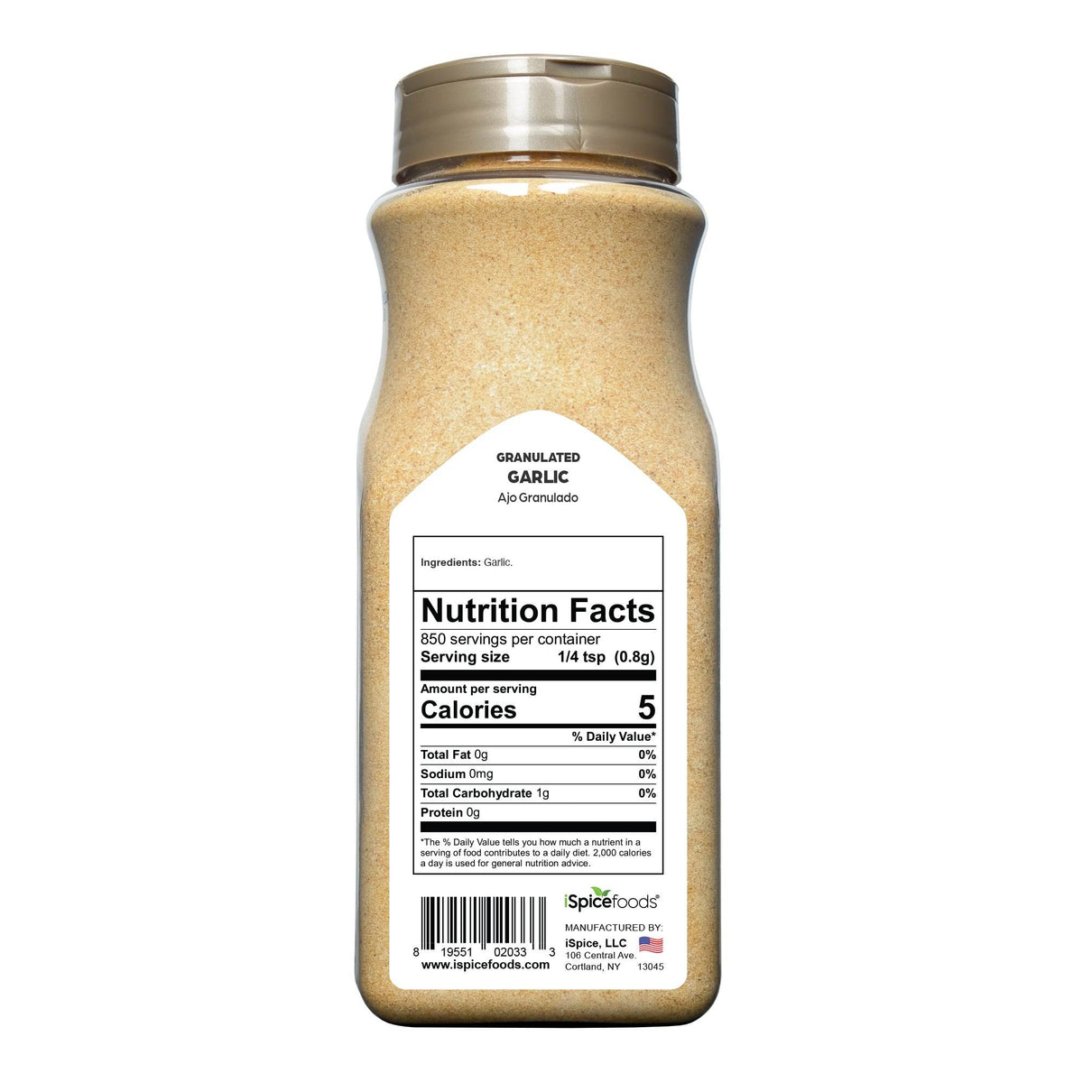 iSpice | Garlic Granulated | 24 oz | Food Service Size | Kosher | Rich Aroma - iSpice You