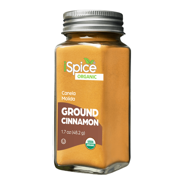 iSpice | Organic Cinnamon Powder | 1.7 oz | Premium Spices | Kosher | USDA Organic Certified