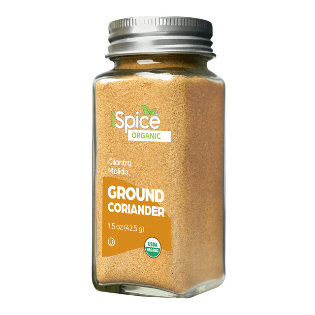 iSpice | Organic Coriander Ground | 1.5 oz | Premium Spices | Kosher | USDA Organic Certified