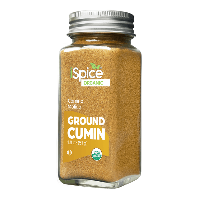 iSpice | Organic Cumin Ground | 1.8 oz | Premium Spices | Kosher | USDA Organic Certified