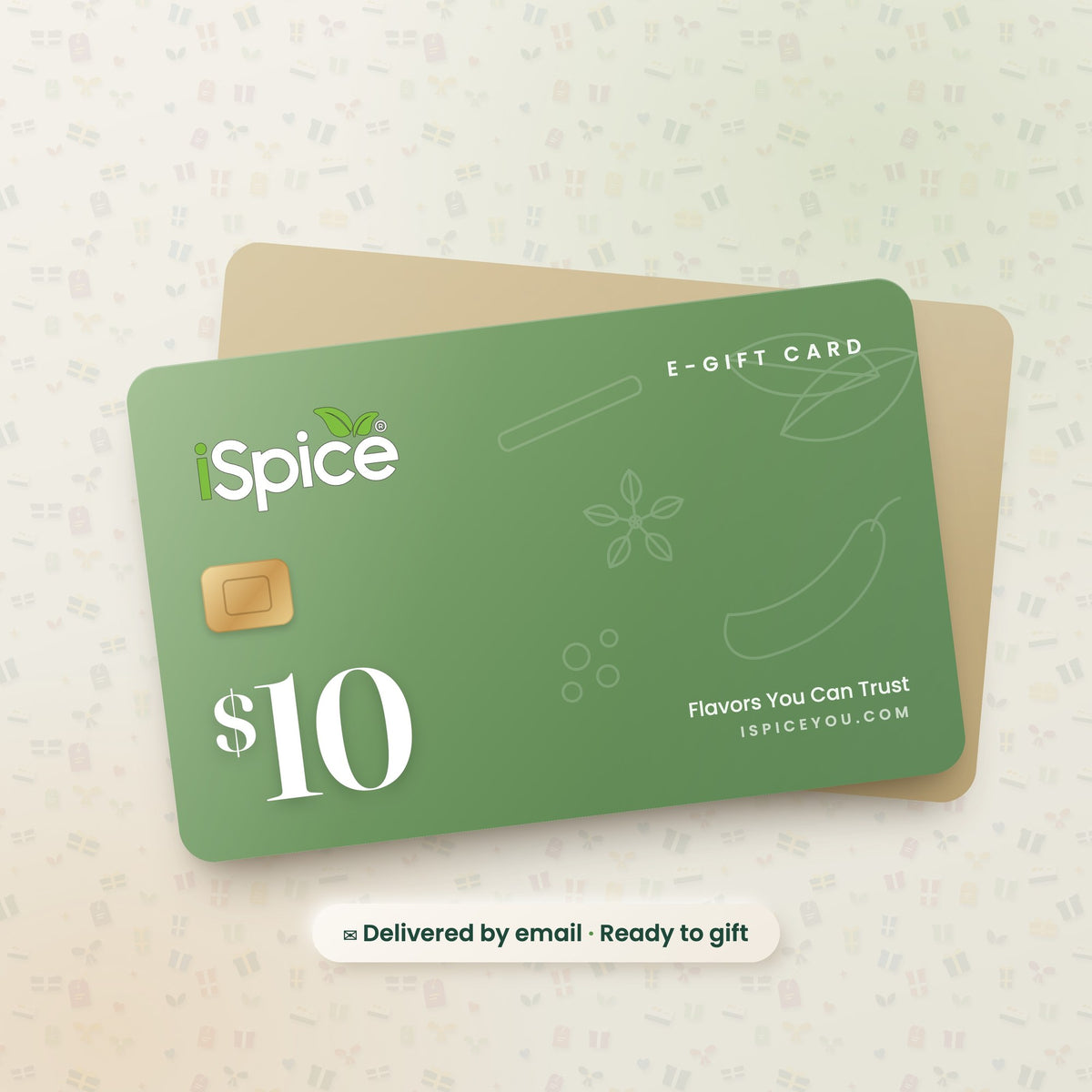 iSpice $10 e-gift card