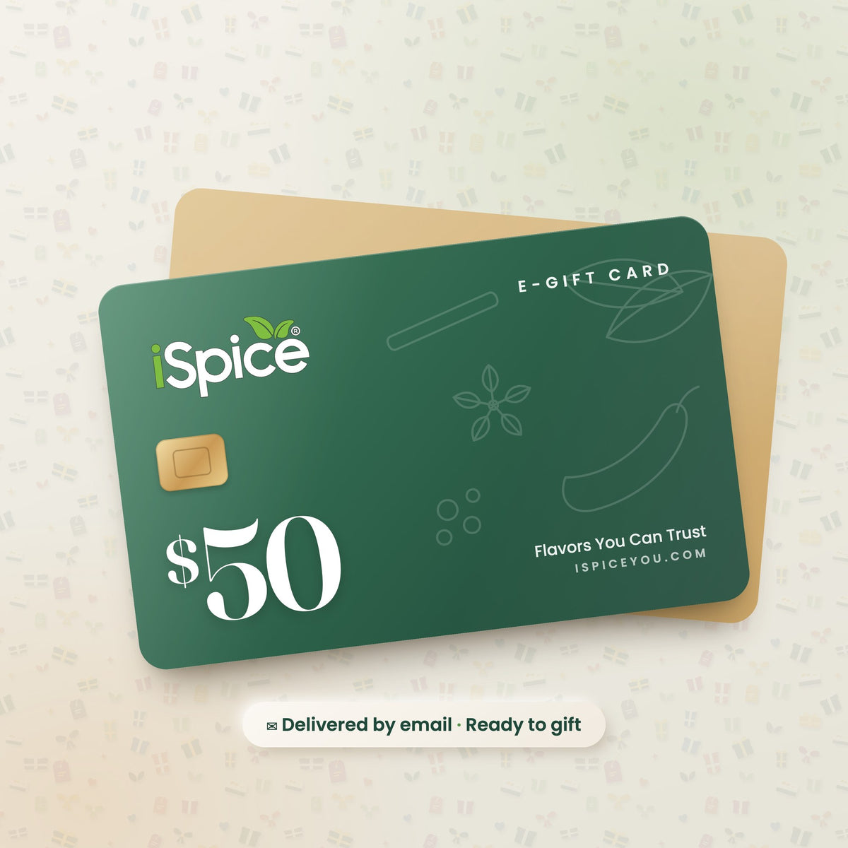 iSpice $50 e-gift card