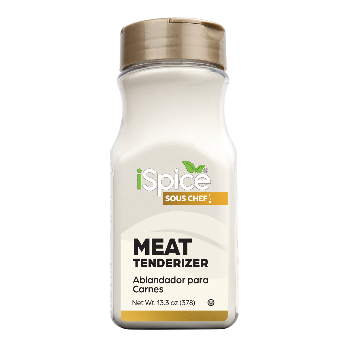 iSpice Sous Chef Meat Tenderizer bottle on a white background