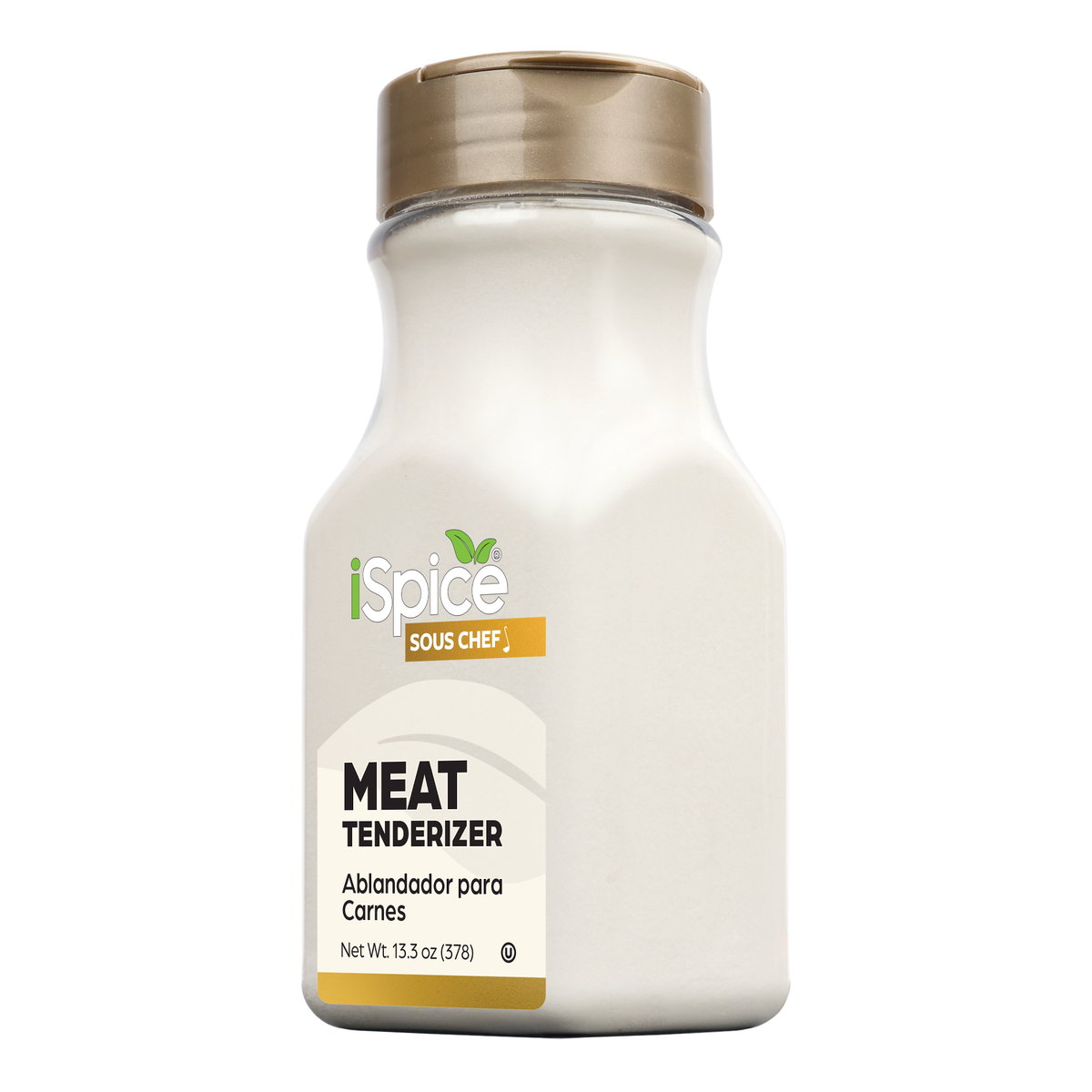 iSpice Sous Chef Meat Tenderizer bottle on a white background