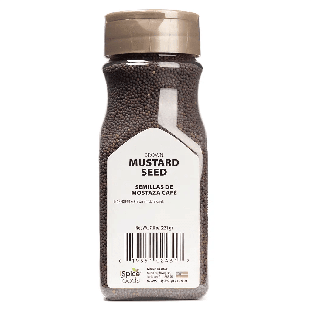 iSpice | Mustard Seed Brown | 7.8 oz | Gourmet Spice | Kosher| Pungent flavor - iSpice You