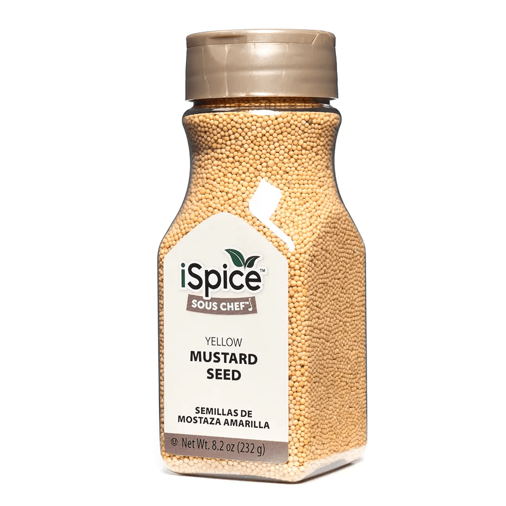 iSpice | Mustard Seed Yellow | 8.2 oz | Gourmet Spice | Kosher| Rich aroma - iSpice You
