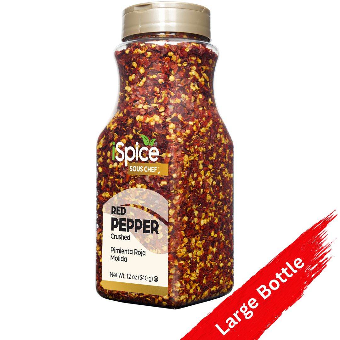 iSpice | Crushed Red Pepper | 12 oz | Food Service Size | Kosher | Rich Aroma - iSpice You
