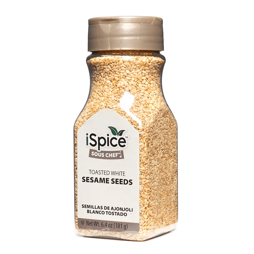 iSpice | Roasted Sesame Seeds Hulled | 6.4 oz | Gourmet Spice | Kosher | Crunchy texture - iSpice You