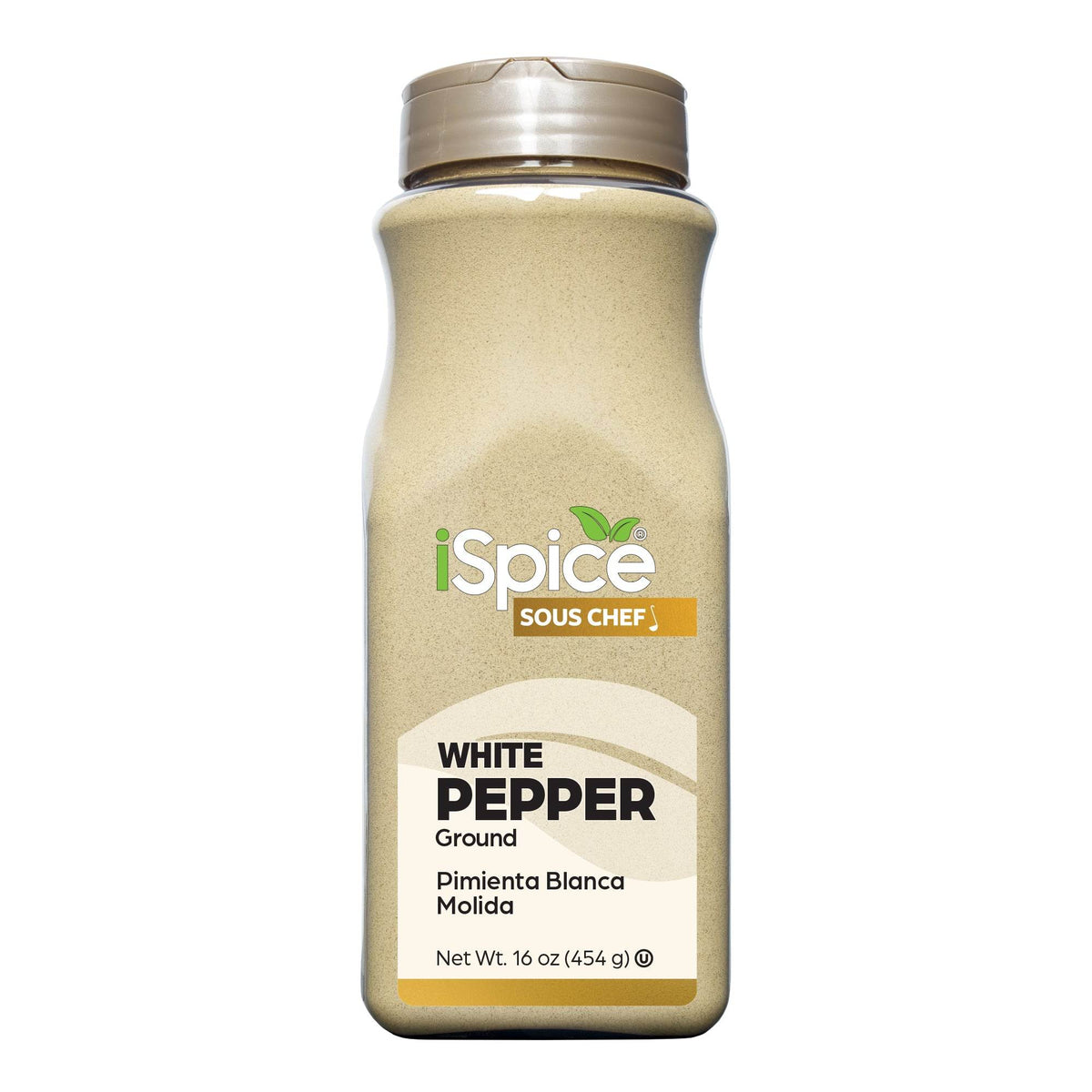 iSpice | White Pepper Ground | 16 oz | Food Service Size | Kosher | Rich Aroma - iSpice You