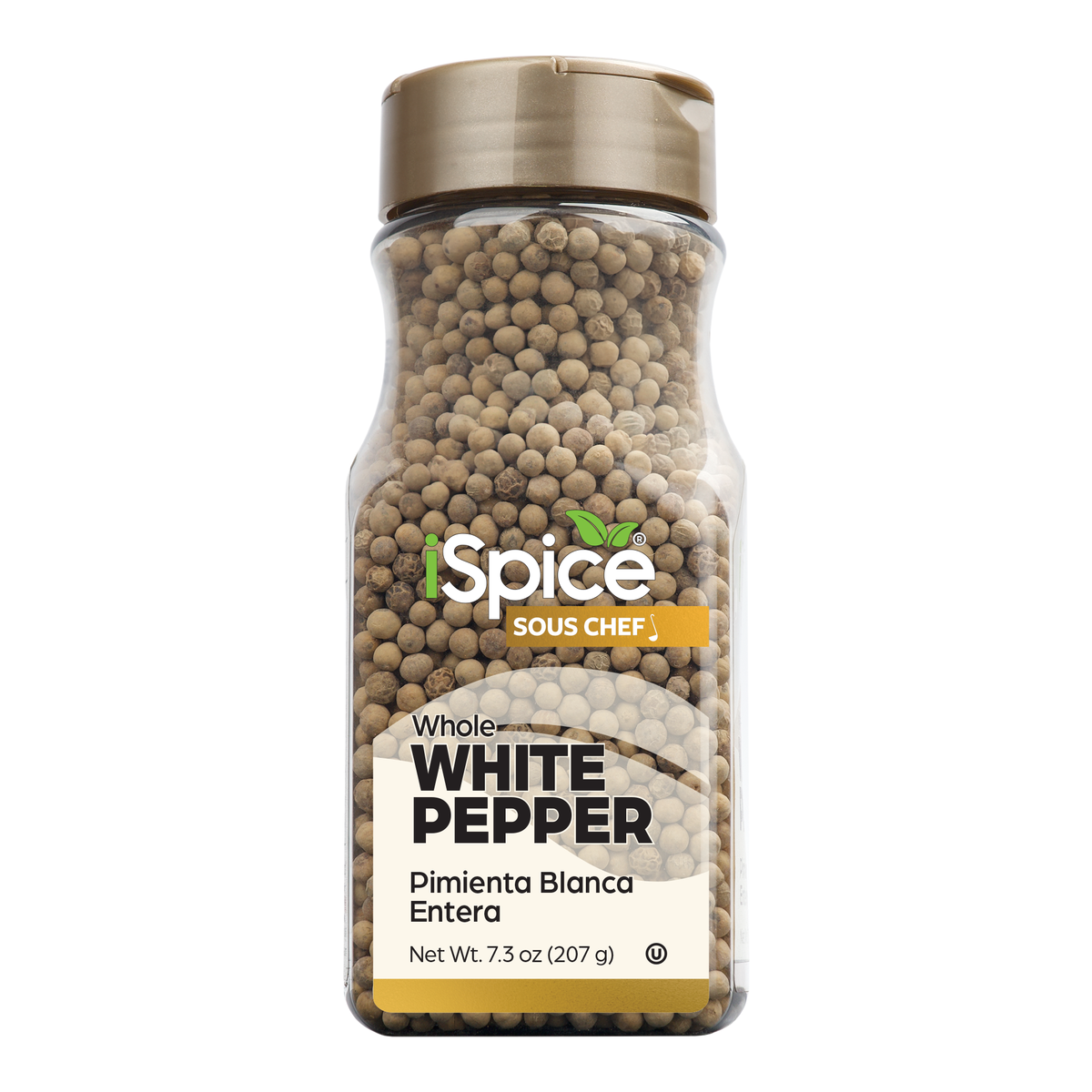 iSpice | White Pepper Whole | 7.3 oz | Gourmet Spice | Kosher | Delicate pungency - iSpice You