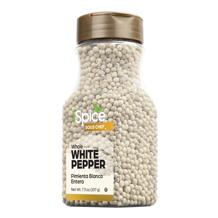 iSpice | White Pepper Whole | 7.3 oz | Gourmet Spice | Kosher | Delicate pungency - iSpice You
