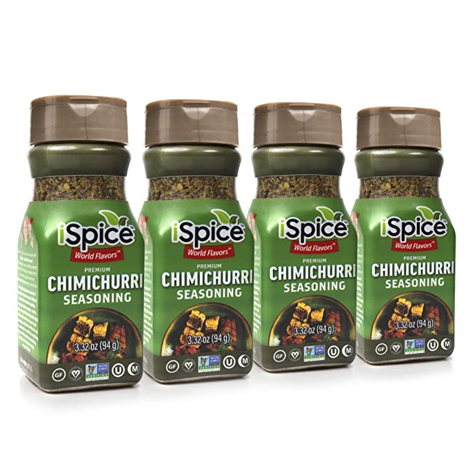 iSpice | Chimichurri Seasoning | Pack of 4 | Mixed Spice &amp; Seasoning | Halal , Kosher , Non GMO