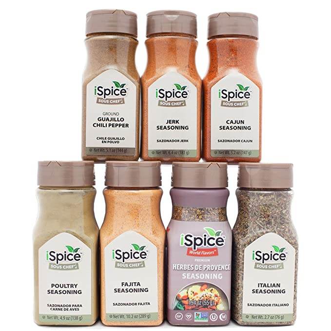 iSpice | 7 Pack of Spice And Seasoning | Geronimo Chicken | Mixed Spices & Seasonings Gift Set | Kosher - iSpice You