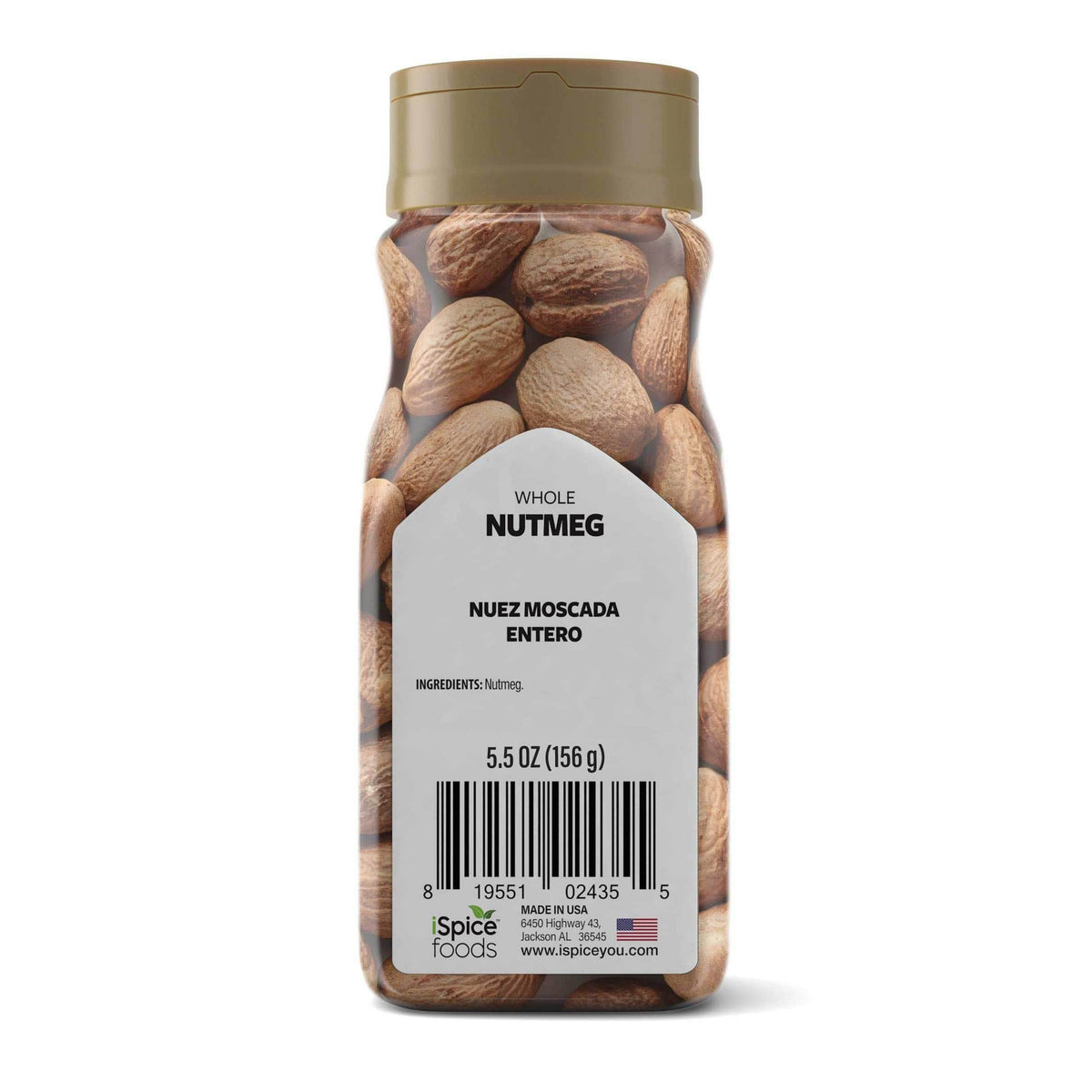 iSpice | Nutmeg Whole | pack of 4 | Mixed Spices &amp; Seasonings Gift Set | Kosher | Fresh harvest - iSpice You