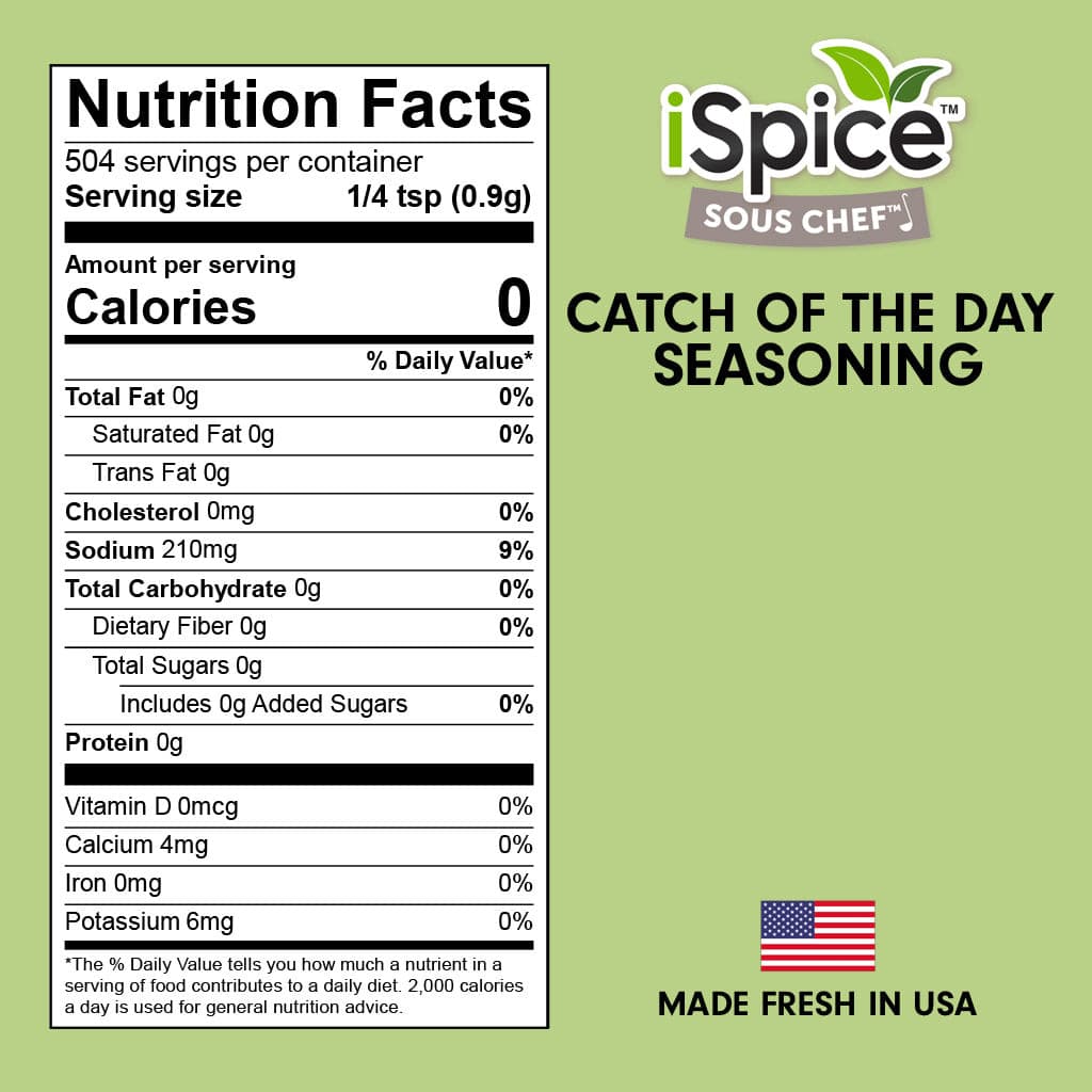 Catch of the Day Seasoning is an essential for any seafood menu, bringing flavor and complexity to your catches. Try it today and give your customers an unforgettable experience!