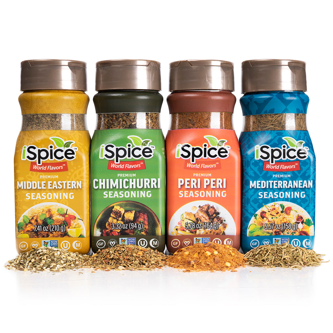 iSpice | 48 Pack of Spice and Herbs | Total Kitchen | Mixed Spices & Seasonings Gift Set | Kosher