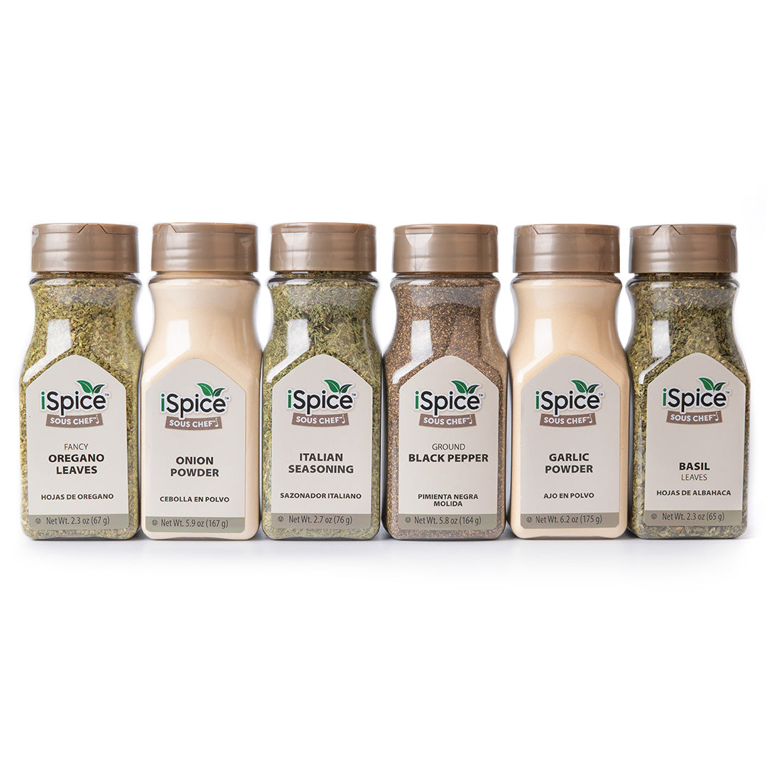 Enhance the flavor of all your dishes with our 6 Spice Essentials Pack! Our special blend of six different spices is perfect for introducing delicious flavors and aromas into any recipe.