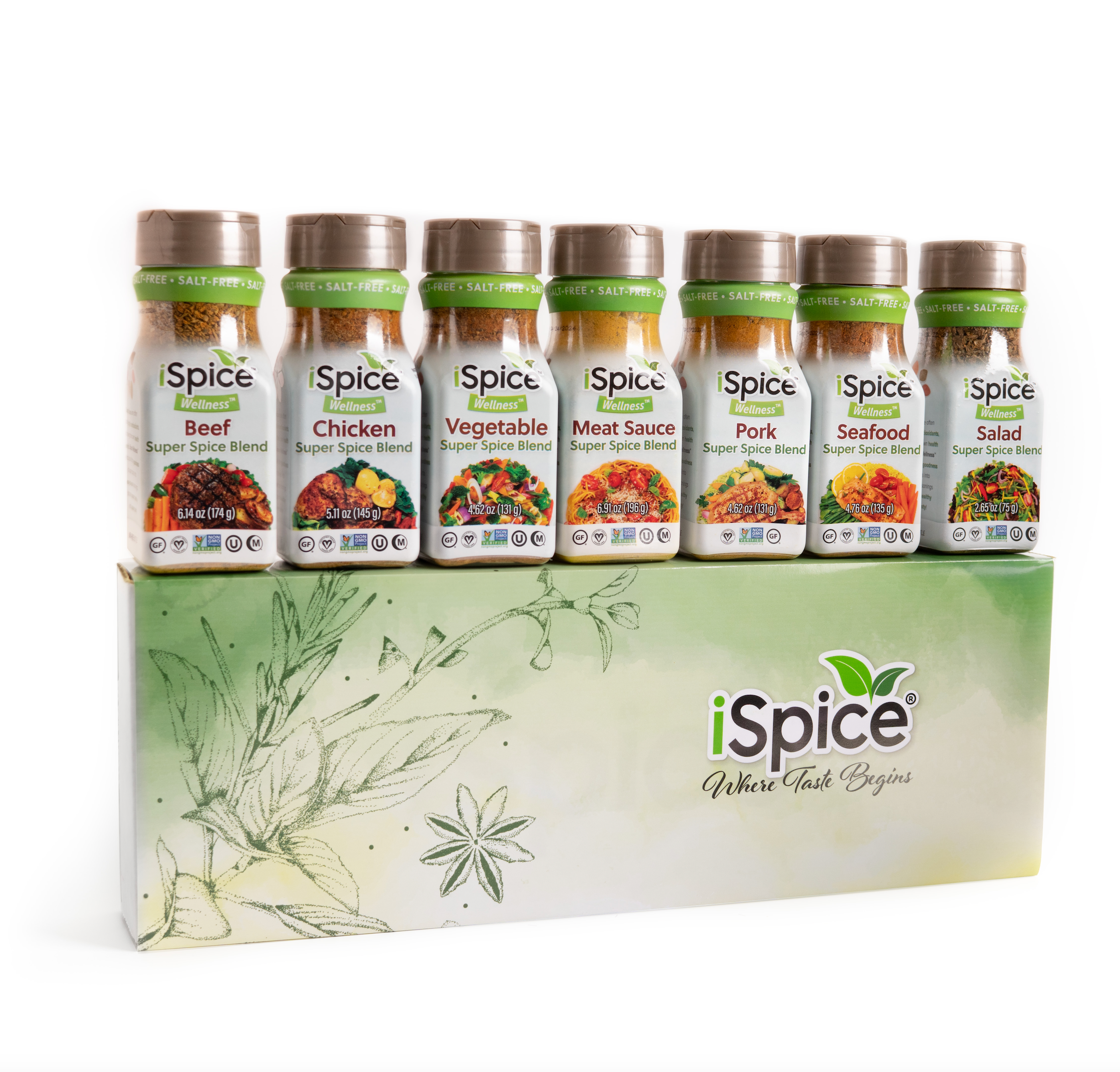 iSpice - Salt-Free | Sugar Free | 100% Pure Wellness Seafood Spice