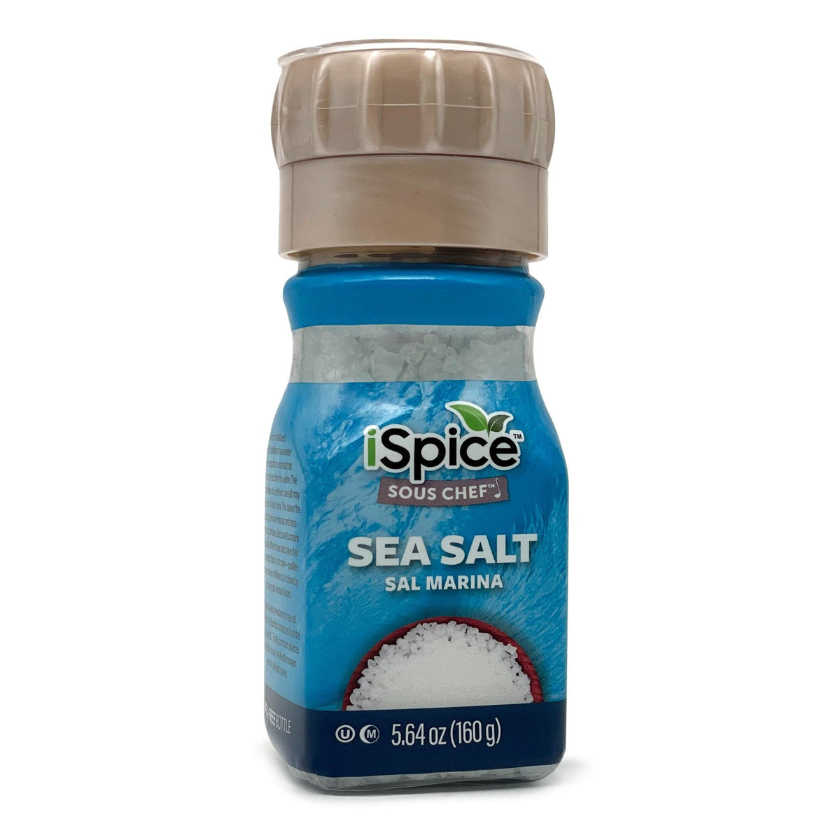 Get the perfect texture with this sea salt grinder! This handy device grinds and dispenses natural sea salt to provide you with freshly ground seasonings every time.