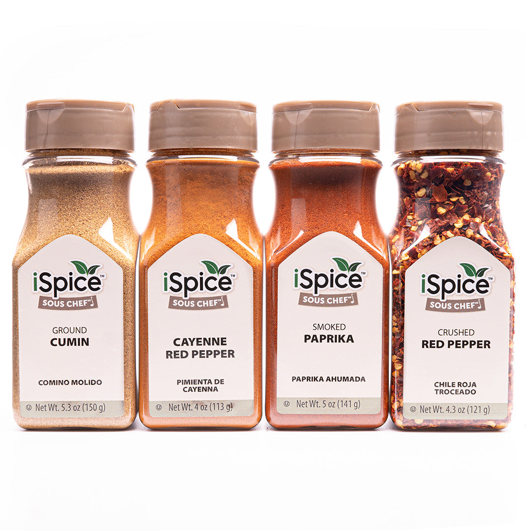 iSpice | 4 Pack of Spice | Amber | Mixed Spices & Seasonings Gift Set | Kosher